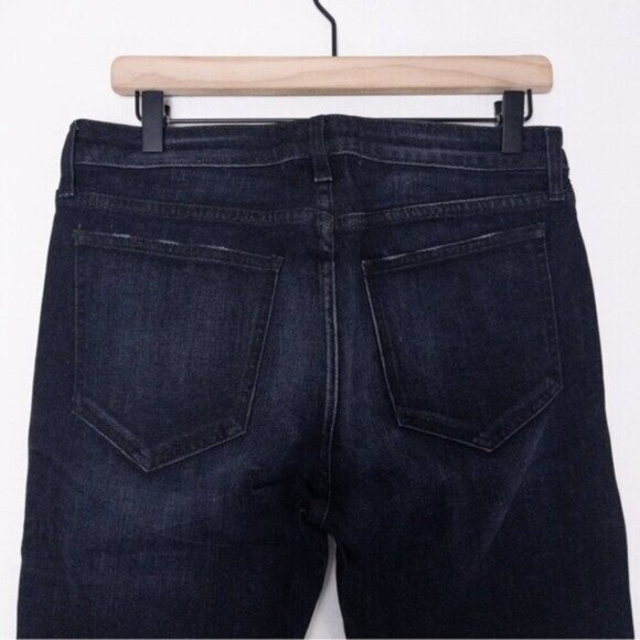 NWT Free People x Sandrine Rose Mixed Denim Patch Jeans 25 Dark Black Skinny Zip - Picture 9 of 11